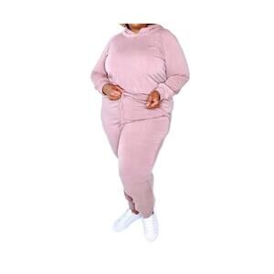 NEW EMERALD COLLECTION casual jogger set in mauve